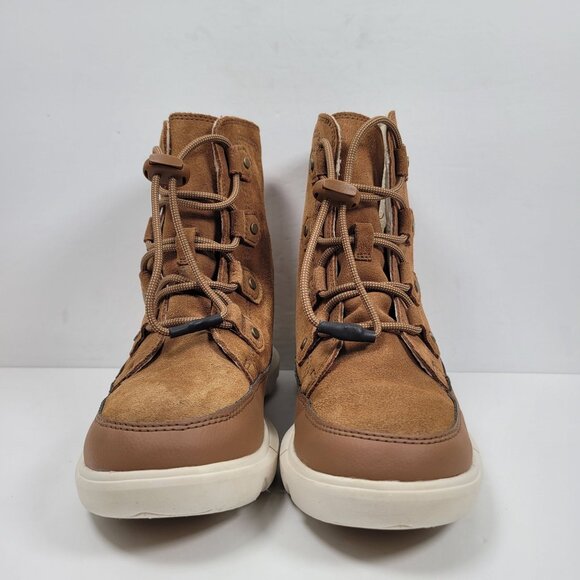 Sorel Whitney Il Joan Youth Brown Ankle Leather Lace Up Boots NY4897-242 US Sz 4 - Picture 3 of 12